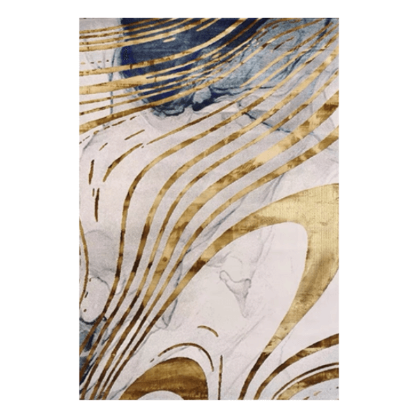 พรม MJhomedesigns 19768 Series ขนาด 160 x 230 ซม. ขาว-ทอง
